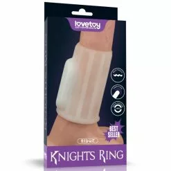 LoveToy Knights Ring Gaine De Pénis Vibrante KNIGHTS RING Ridge 10cm -Promos Colliers & Laisses Boutique gaine de penis vibrante knights ring ridge 10cm 16