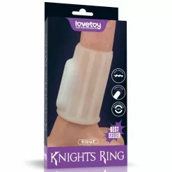 LoveToy Knights Ring Gaine De Pénis Vibrante KNIGHTS RING Ridge 10cm -Promos Colliers & Laisses Boutique gaine de penis vibrante knights ring ridge 10cm 8