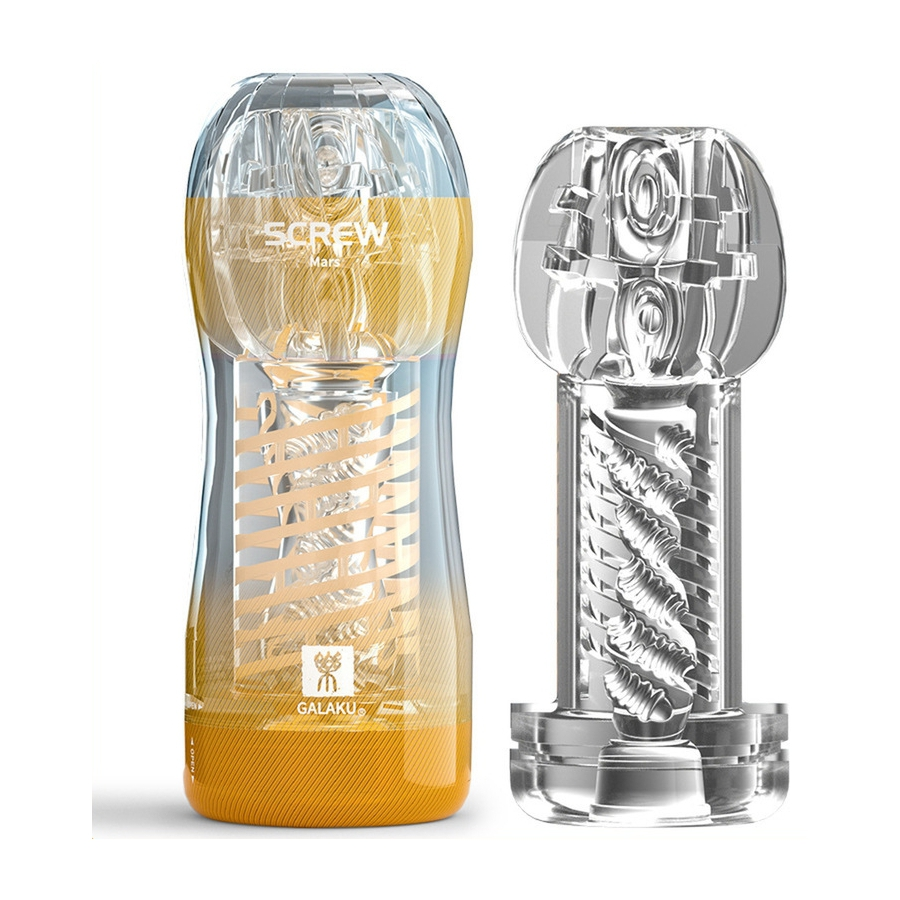 Masturbateur SCREW III Galaku Jaune 3 Masturbateur SCREW III Galaku Jaune