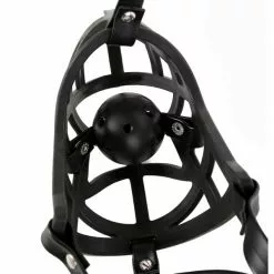 Kinky Puppy Muselière Sm MUZZLE STRAP Noire -Promos Colliers & Laisses Boutique museliere sm muzzle strap noire 4